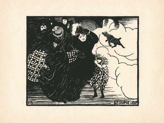 Валлоттон Феликс. Лот из 11 ксилографий